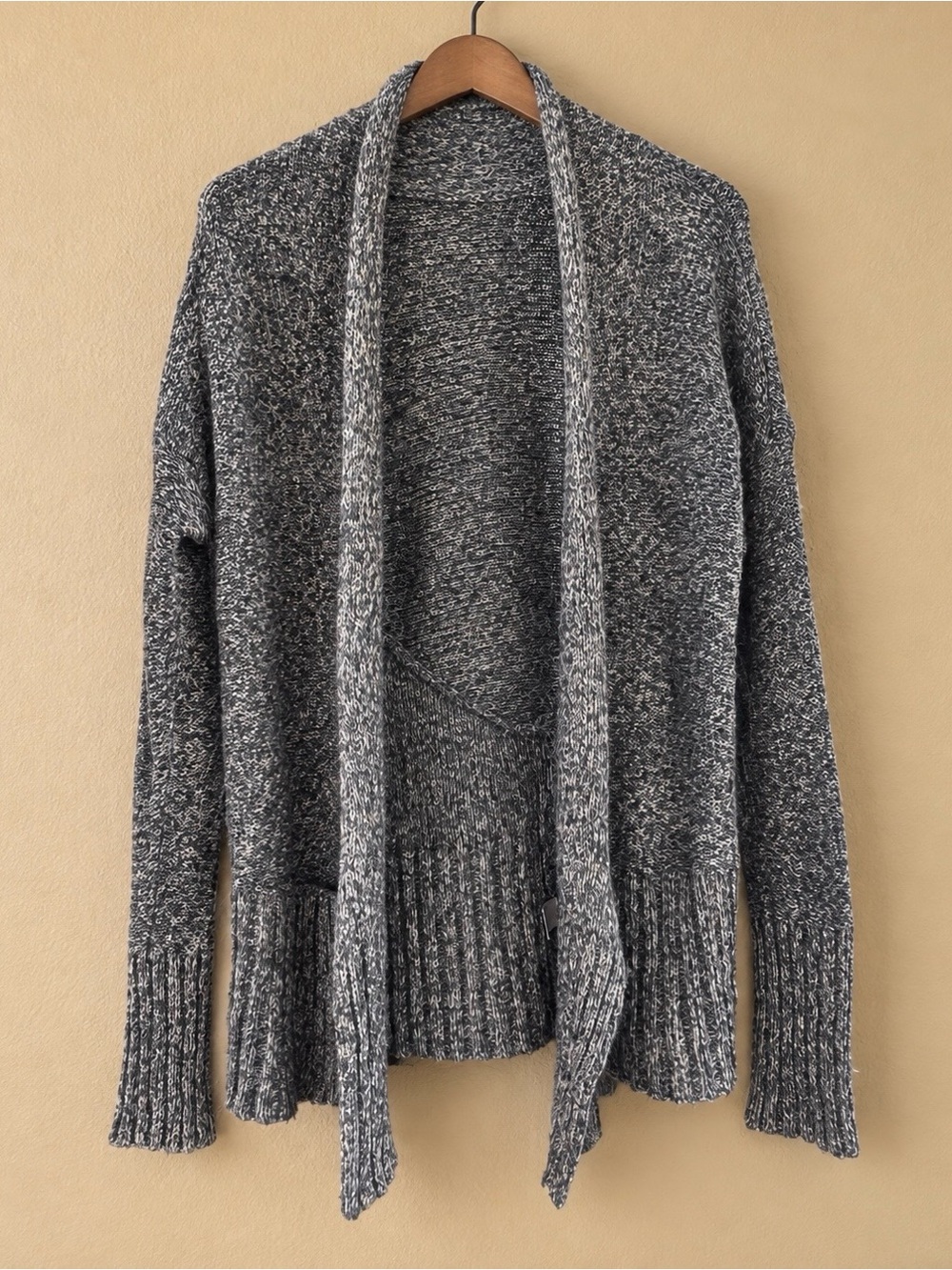 Marled Gray Open-Front Women’s Cardigan